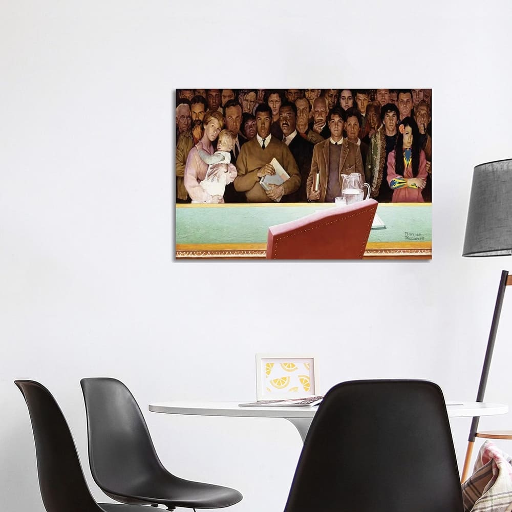 iCanvas "The Right to Know" by Norman Rockwell Canvas Print