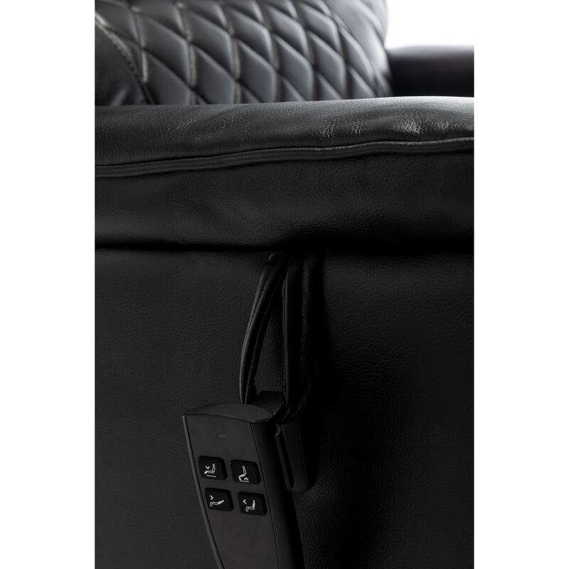 Oversized Electric Lift Recliner with OKIN Motor, Infinite Recline to 180°, Extra-Wide Seat, and Convenient Side Storage