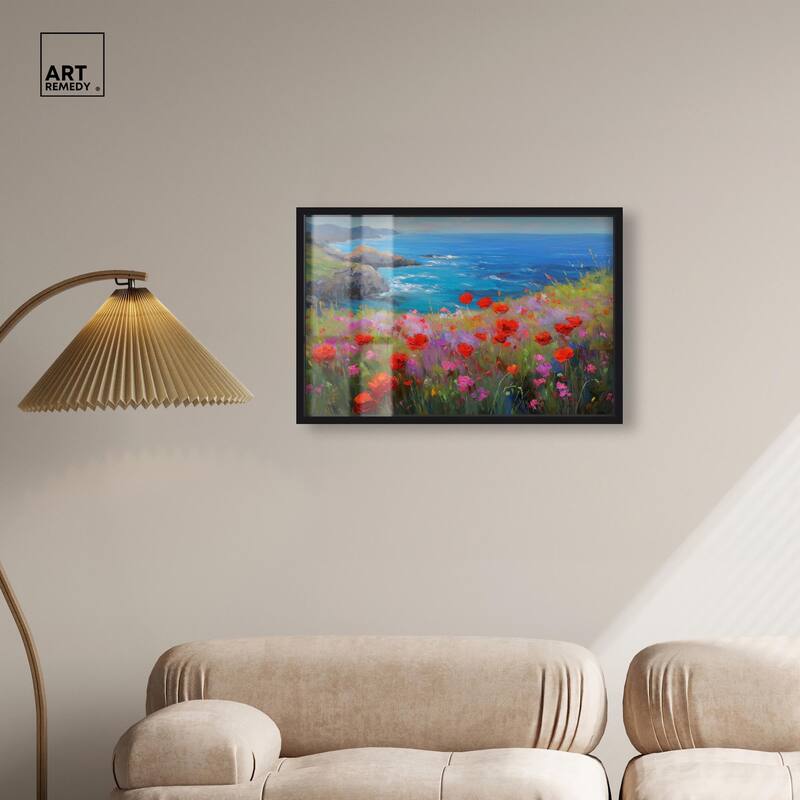 Ocean View Bloom II Shadowbox by Art Remedy