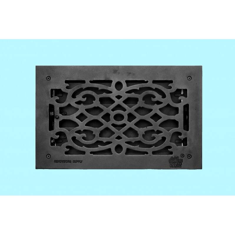 Black Air Vent Registers, Grilles & Vents 16" X 10" Cast Aluminum Wall/Ceiling/Floor Vent Register Renovators Supply