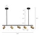 preview thumbnail 9 of 41, 5 - Light Modern Adjustable Metal Linear Spot Tracking Pendant Light