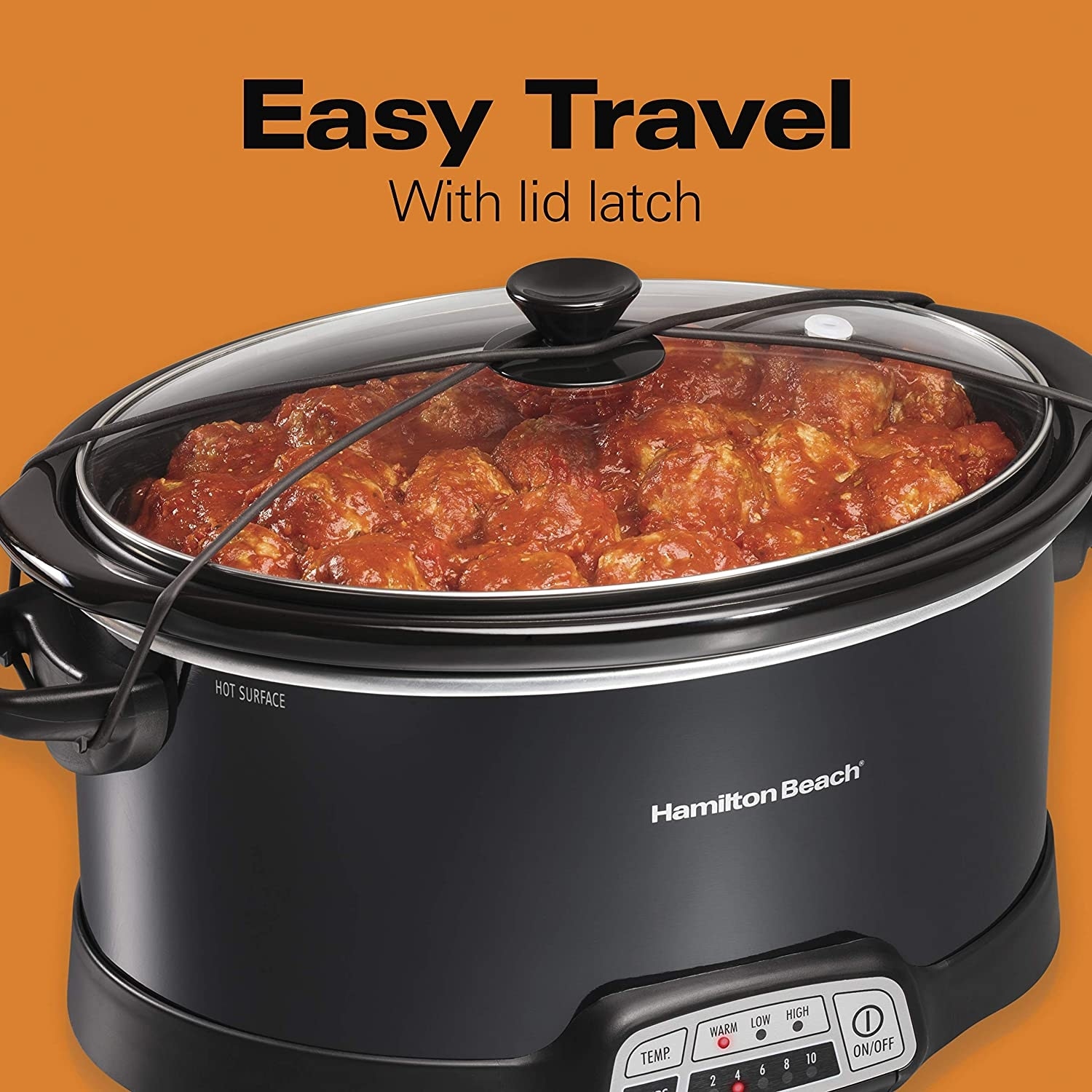 Cooks 5 Quart Programmable Latch and Travel Slow Cooker