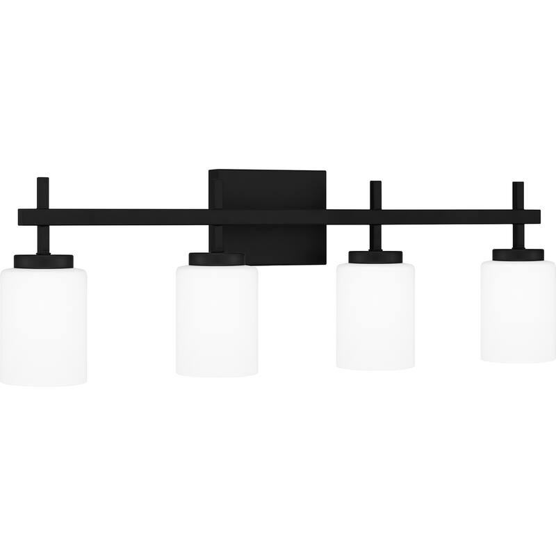 Wilburn 4-Light Integrated LED Matte Black Vanity Light
