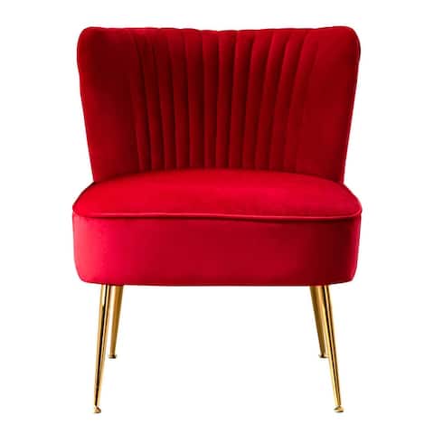 Heaven Contemporary Velvet Upholstered Accent Chair