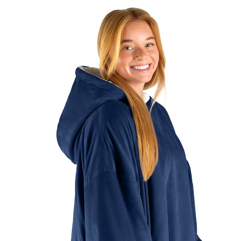 Bare Homey B-Cozy Oversized Sherpa Wearable Blanket