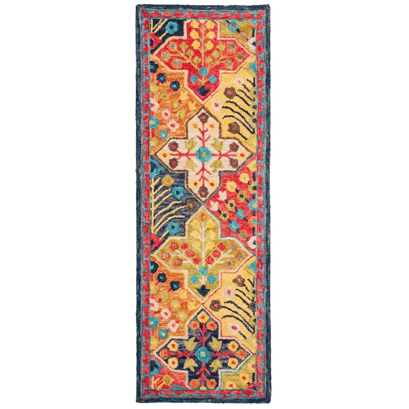 SAFAVIEH Handmade Aspen Reemtdine Boho Tribal Wool Rug