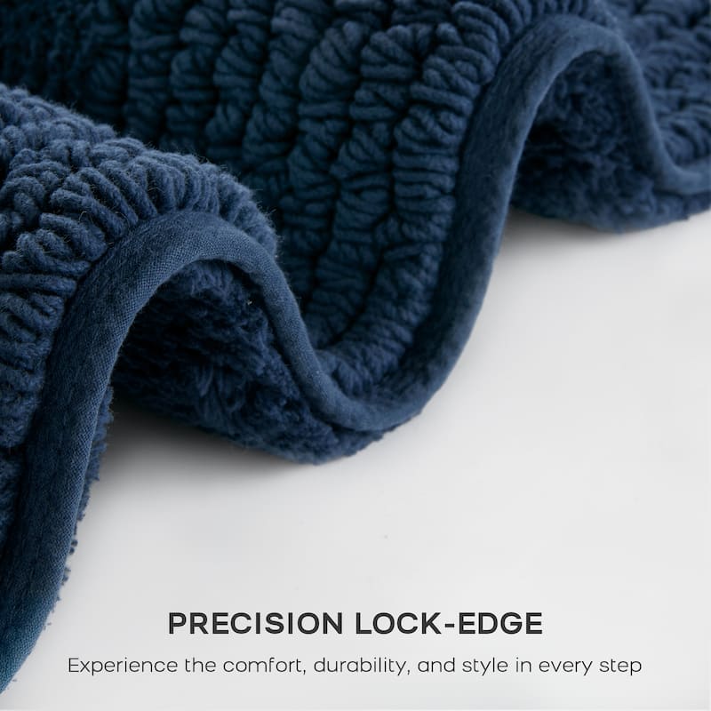 Madison Park Signature Splendor 100-percent Cotton Tufted 3000 GSM Reversible Bath Rug