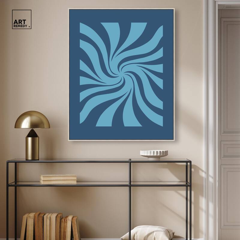 Carnaval Retro Blues Canvas by Art Remedy