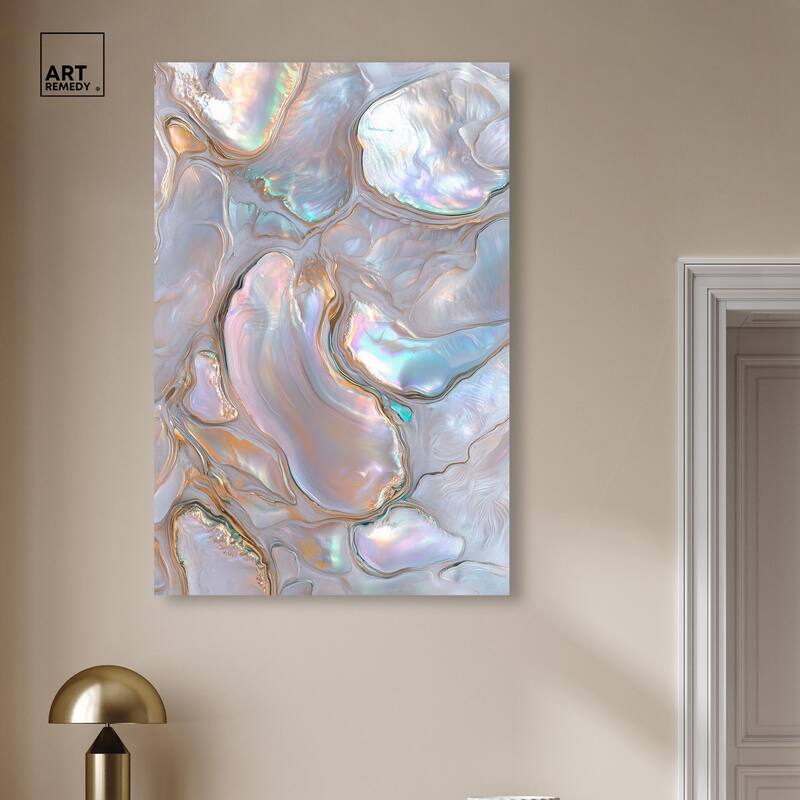 Fluid Preciousness III Canvas by Art Remedy, Gallery Wrapped