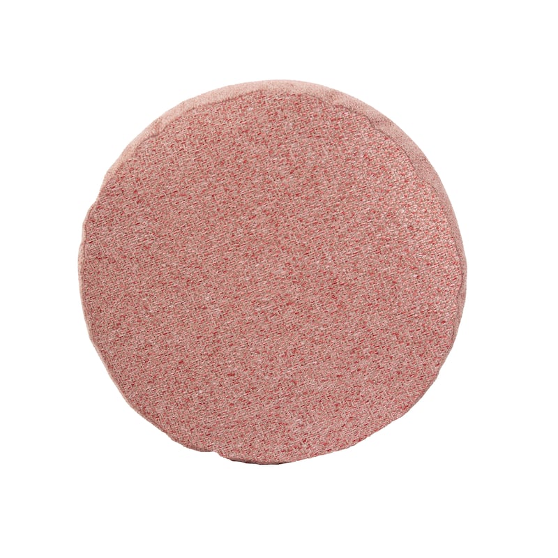 Allan Andrews Round Foot Pouf Panama Rose