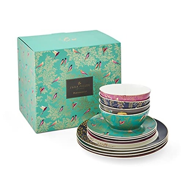 Sara Miller London Chelsea 12 Piece Tableware Set - 11