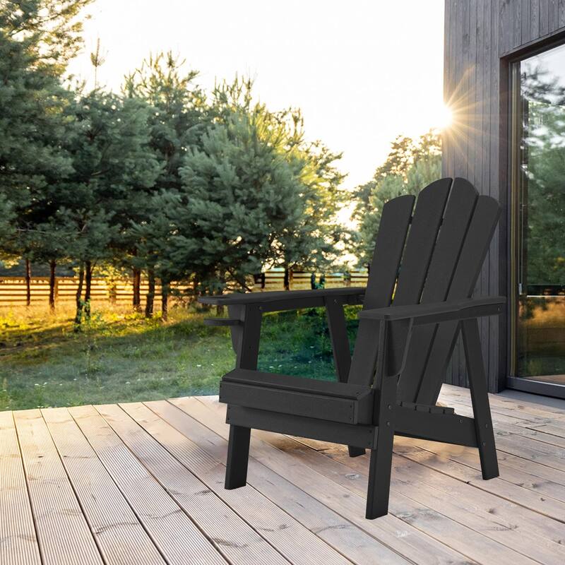 EROMMY Durable Adirondack Chair,Patio Chairs, Fire Pit Chairs, All-Weather Resistant, Suitable for Backyard, Patio, Camping