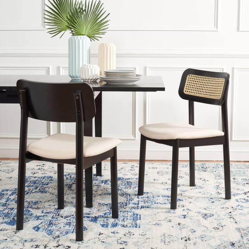 SAFAVIEH Eppie Farmhouse Dining Chair (Set of 2) - 19 In. W x 20 In. D x 32 In. H - 19Wx20Dx32H