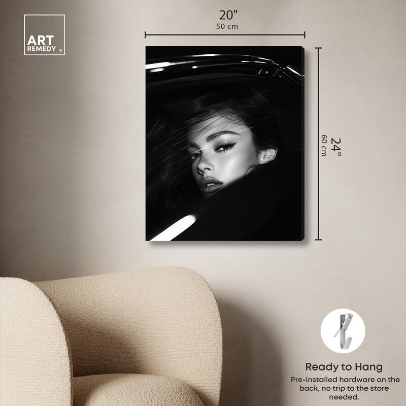 Depth of Her Eyes Canvas by Art Remedy, Gallery Wrapped
