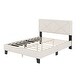preview thumbnail 5 of 10, Modern Velvet Simple Queen Size Upholstered Bed Frame with Rivet Design,Platform Bed
