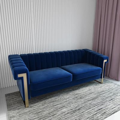Nordic Modern Velvet Sofa Light Luxury Couch Chair Lounge Loveseat