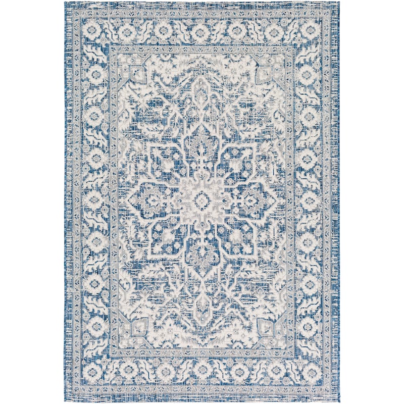 Livabliss Peregrine Indoor/ Outdoor Updated Medallion Area Rug