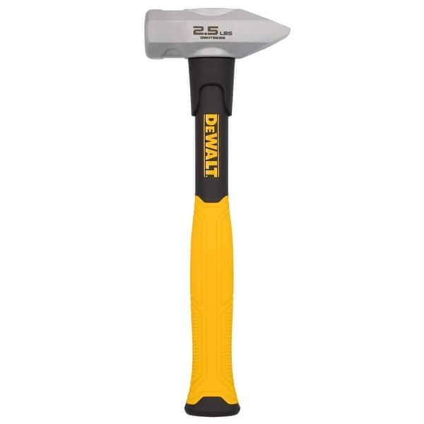 slide 2 of 4, DeWalt 2.5 lb Steel Blacksmith Hammer 12 in. Fiberglass Handle