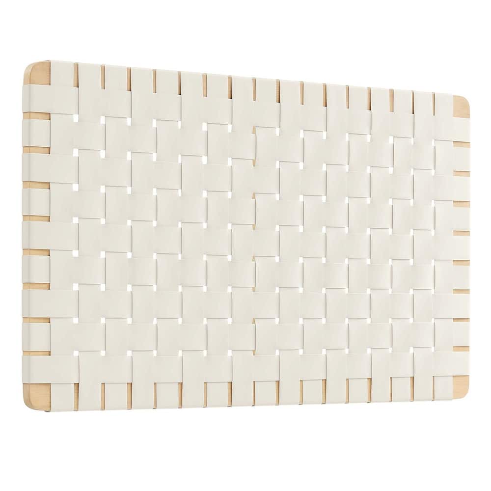 Sparta Wall-Mount Twin/Full/Queen/King Vegan Leather Weave Headboard