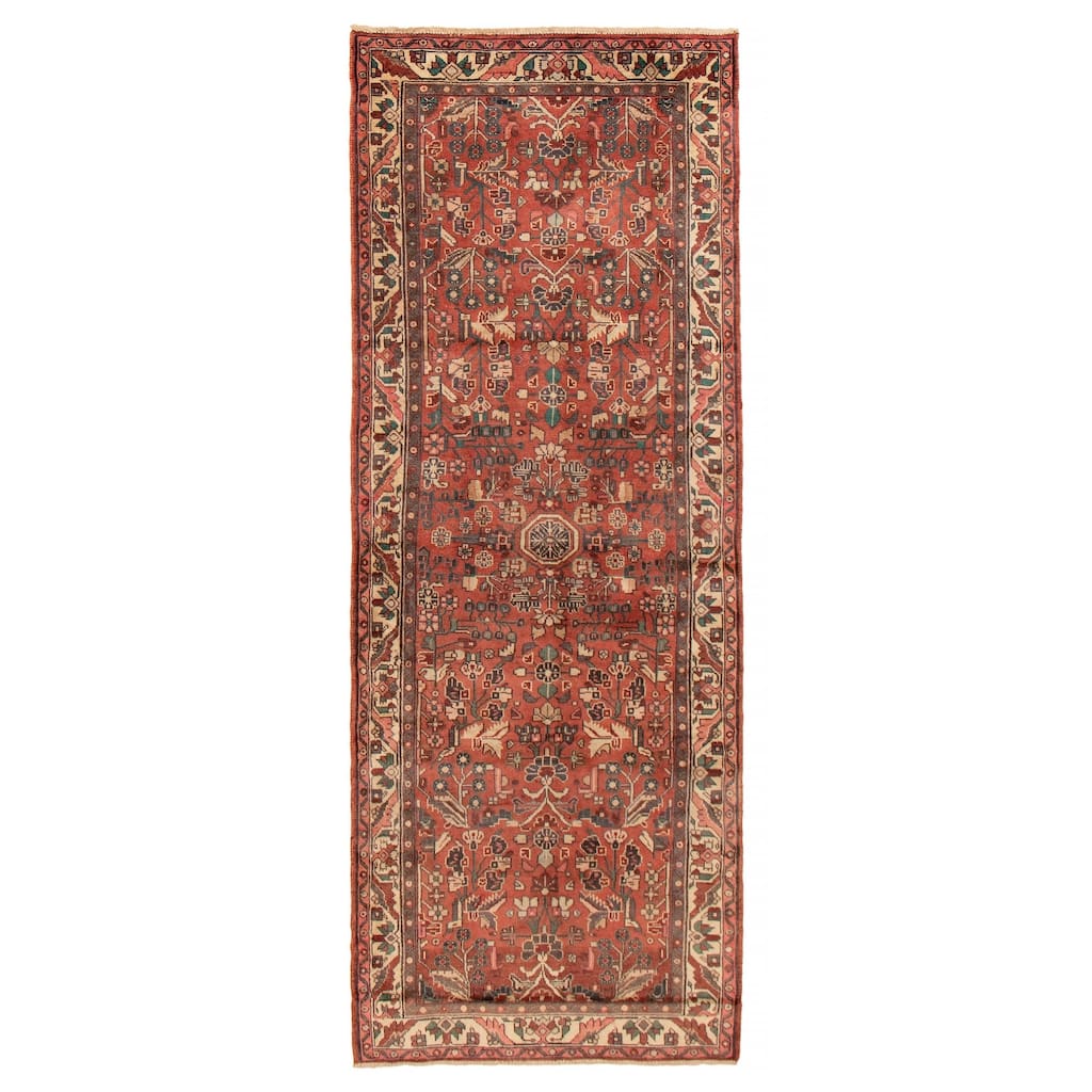 ECARPETGALLERY Hand-knotted Andelz Dark Copper Wool Rug - 3' 8" x 9' 9"