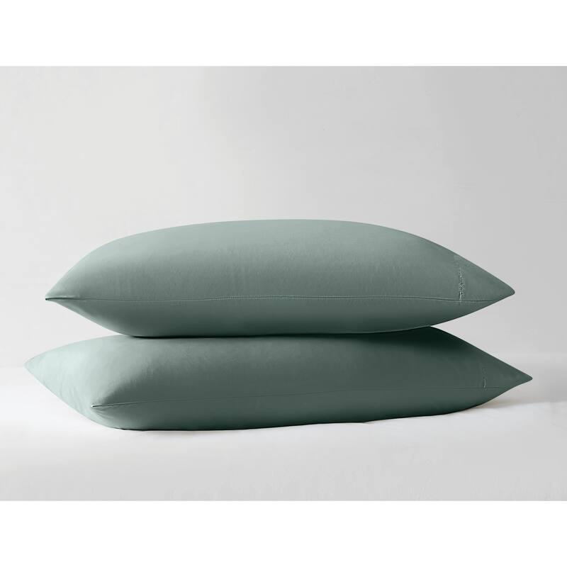 Truly Soft Green Recycled Pillowcase Pair