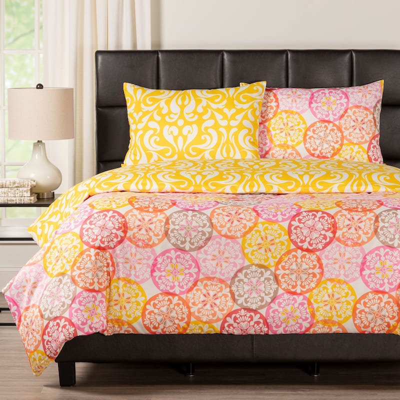 Olivia Reversible Print Duvet Set