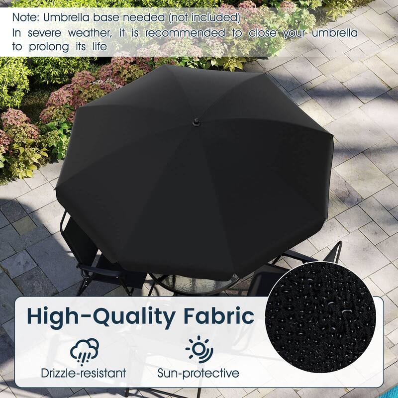 Costway 6 Pieces Patio Dining Set with Umbrella Outdoor Table and - See Details