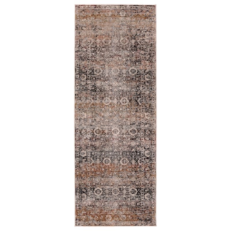 Tawna Oriental Gray/ Black Area Rug