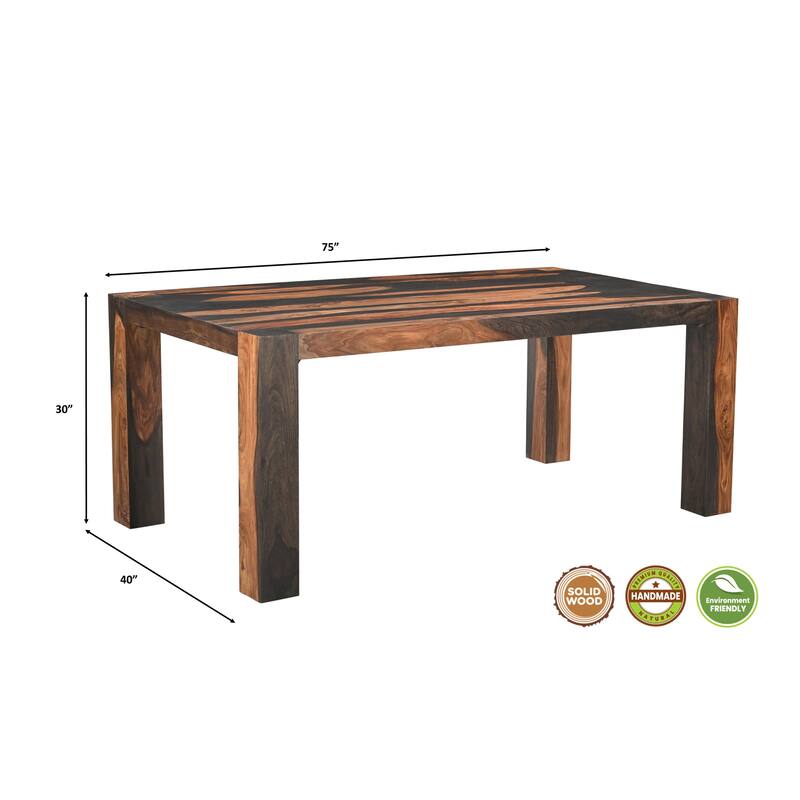 Jordan 75" Solid Wood Dining Table