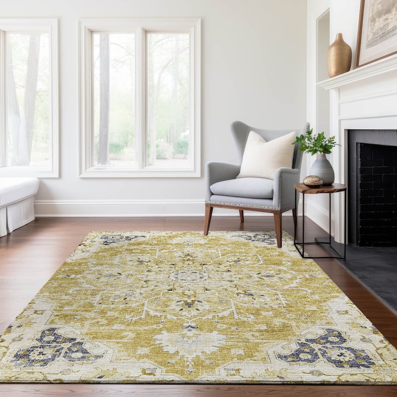 Premium Washable Super Soft Traditional Heriz Mayfield Rug