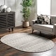 preview thumbnail 112 of 149, Brooklyn Rug Co Emmy Moroccan Trellis Area Rug 4' x 6' Oval - Ivory