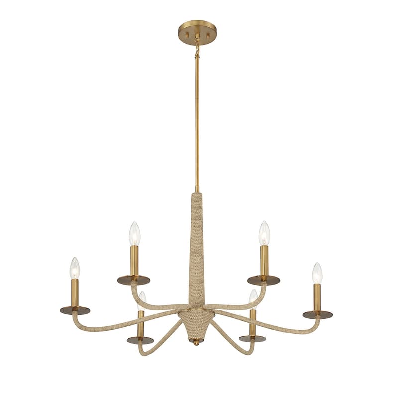 Savoy House 1-1824-6 Cannon 6 Light 32" Wide Chandelier
