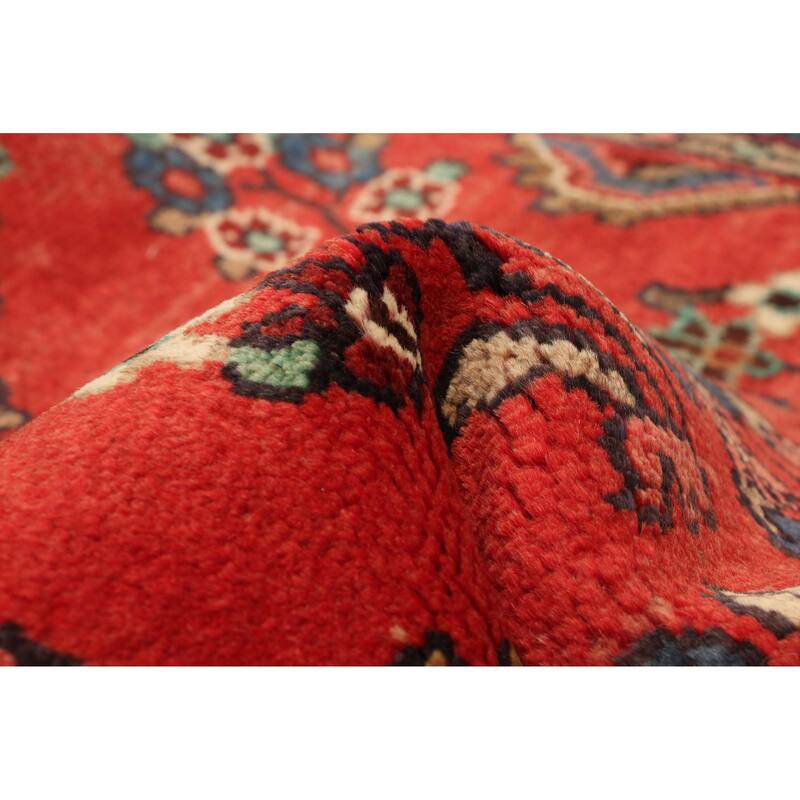 ECARPETGALLERY Hand-knotted Andelz Red Wool Rug - 3'6 x 9'9