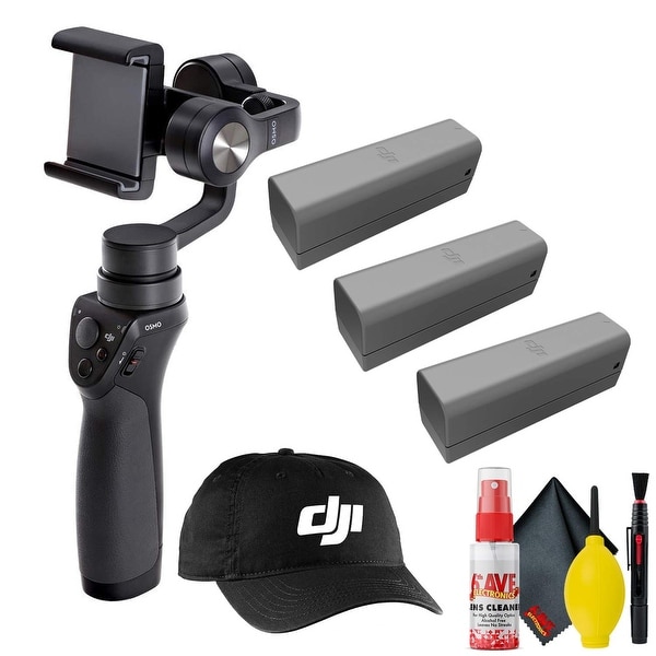 DJI Osmo Mobile Gimbal Stabilizer - DJI Cap + Battery 3 Total - Clean. Opens flyout.