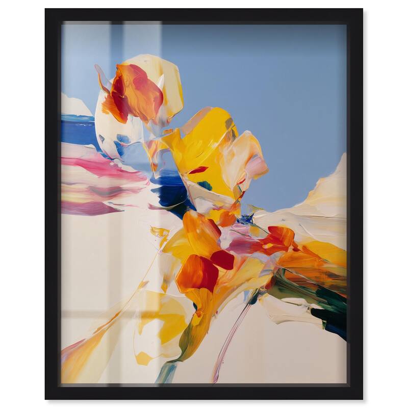 Flippant Bloom II Shadowbox by Art Remedy - Black - 24" x 30"