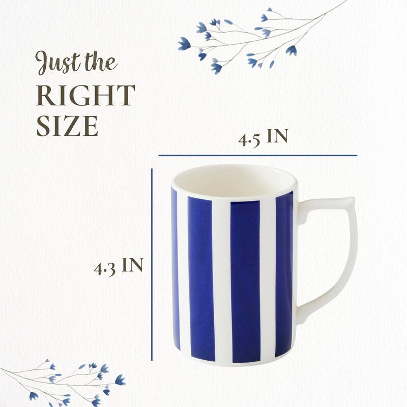 Spode Steccato 12 Ounce Coffee Mug