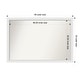 preview thumbnail 24 of 190, Wall Mirror Choose Your Custom Size - Extra Large, Blanco White Wood Outer Size: 49 x 33 in