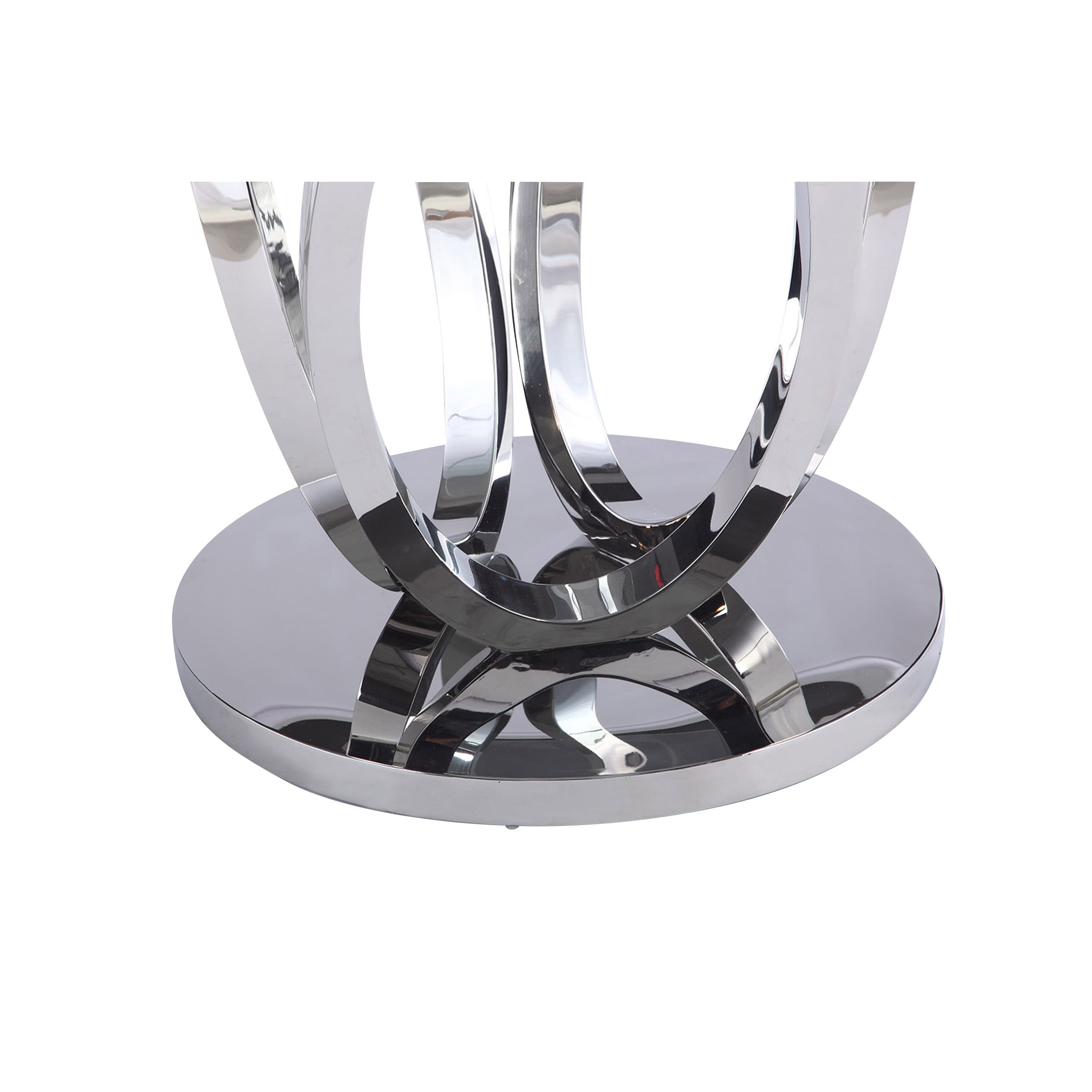 Somette ema round glass clearance top dining table