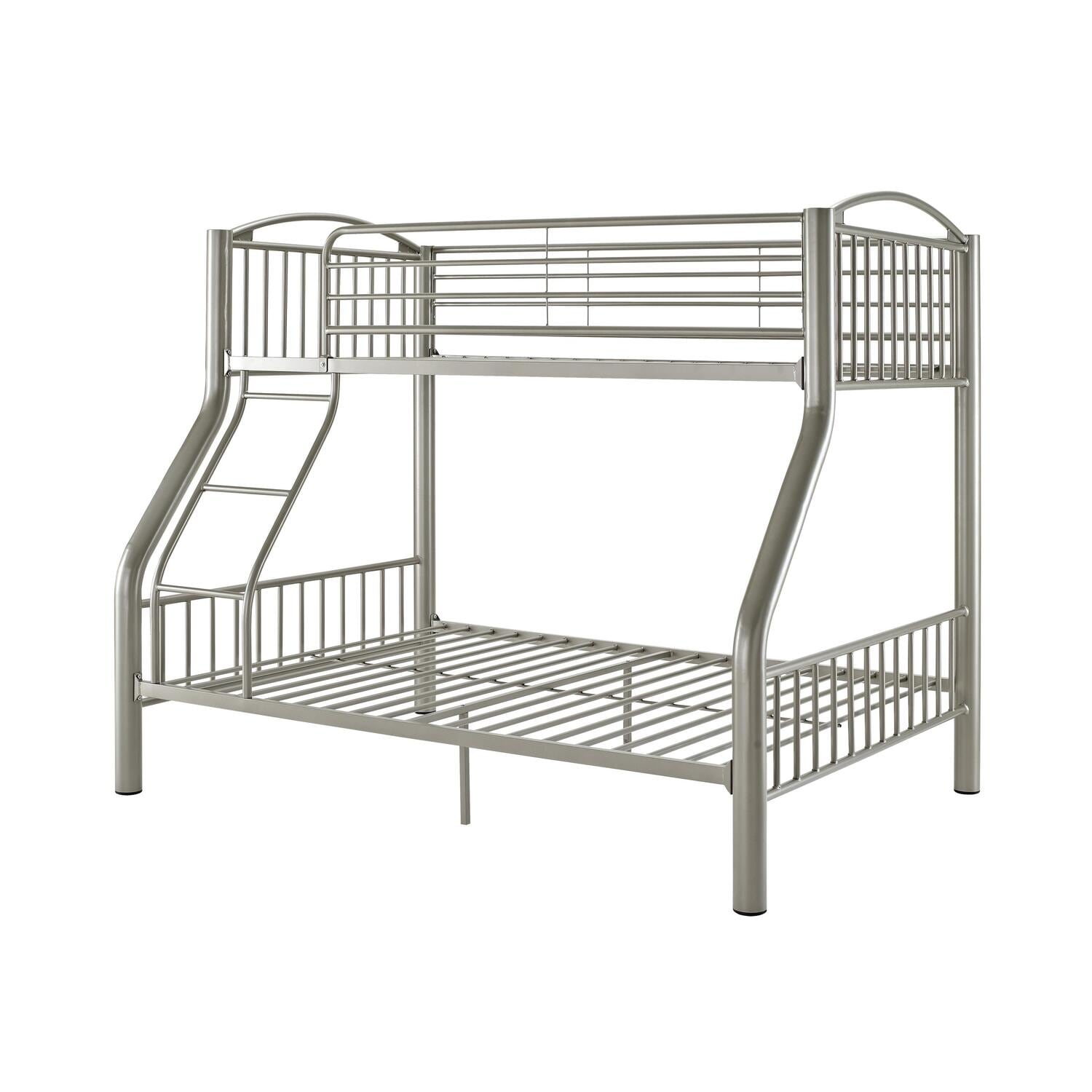 Twin Over Full Bunk Bed - Metal Frame, Space Saving Design, Youth Bedroom Furniture, Easy Access Ladder