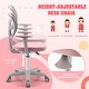 preview thumbnail 29 of 34, Gymax Kids Desk Chair Adjustable Height Children Study Chair w/Auto