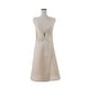 preview thumbnail 2 of 1, Saro Lifestyle Linen Blend Kitchen Apron - Minimalist Cooking Apron with Wide Straps and Side Pockets - 28"x35"