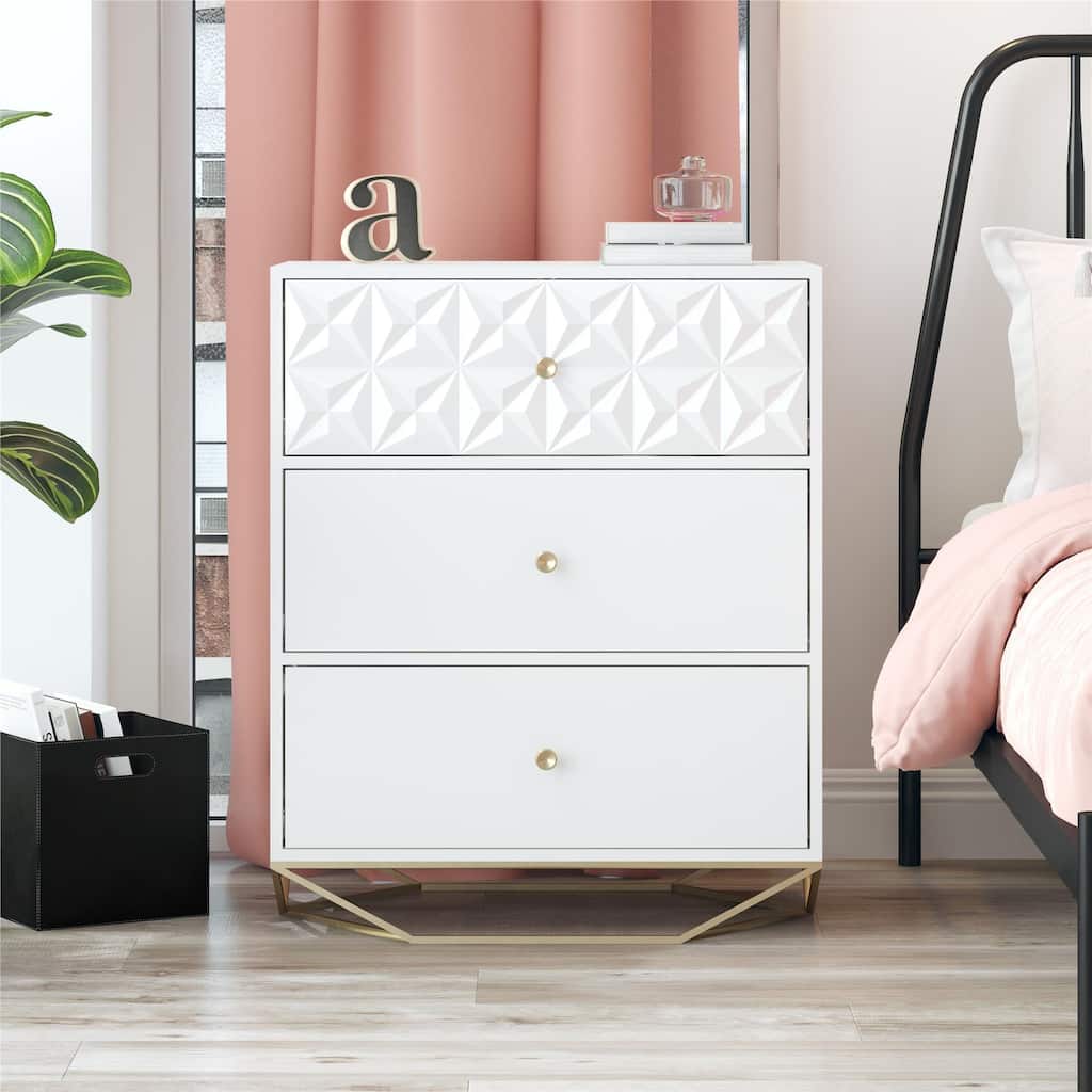 CosmoLiving by Cosmopolitan Blair 3 Drawer Dresser