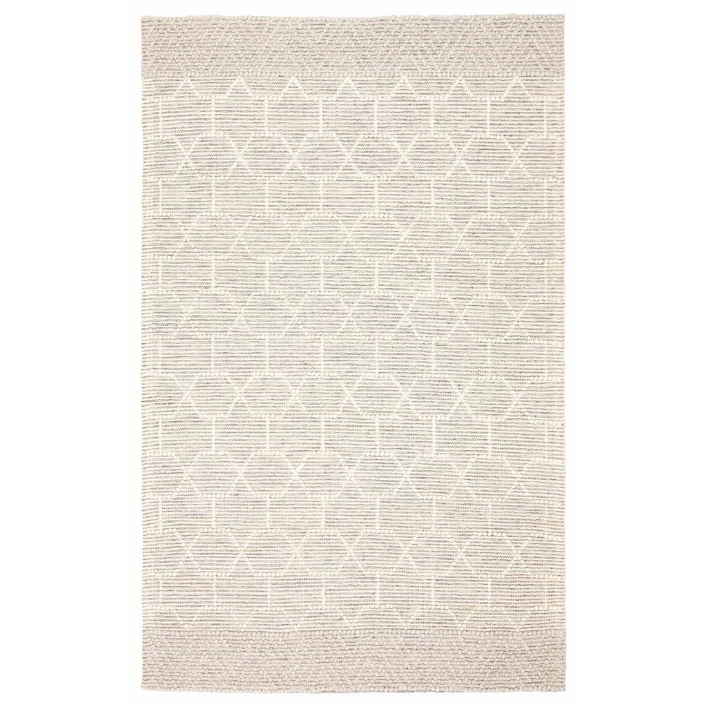 ECARPETGALLERY Braid weave Sienna Cream Wool Rug - 5'0 x 8'0