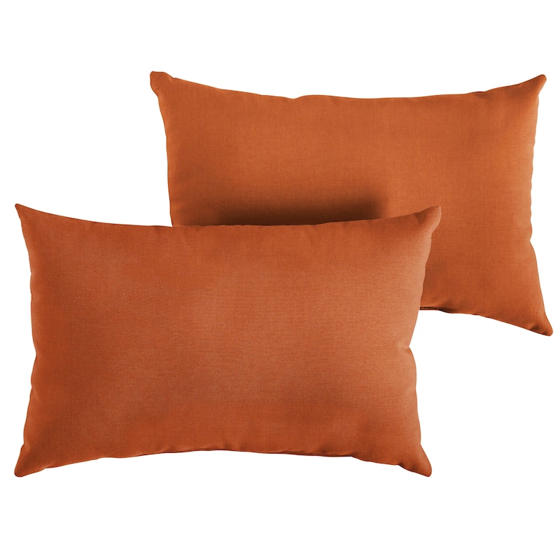 Sunbrella Canvas Indoor/Outdoor Knife Edge Pillow (Set of 2)