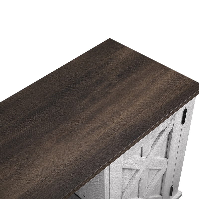 54" Faux Raw Wood TV Stand for 60" TVs - 54" in Width