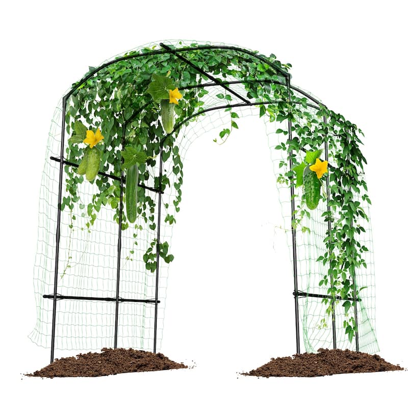 DoCred Garden Trellis for Climbing Plants, Outdoor Metal Trellis - Arch_Large