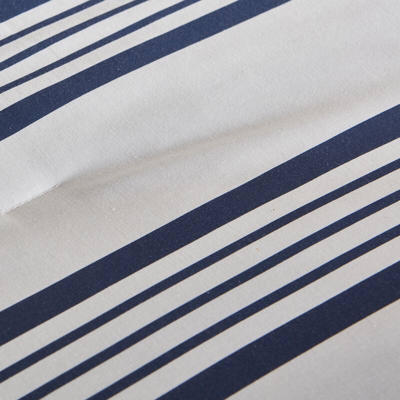 Anne Klein Archer Stripe Cotton Blend Reversible 5-Piece Comforter Set