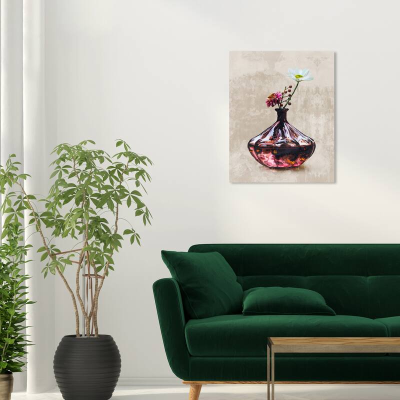 Wynwood Studio Canvas Floral and Botanical Contemporary Perfume Floral Wall Art Canvas Print - 20 x 24