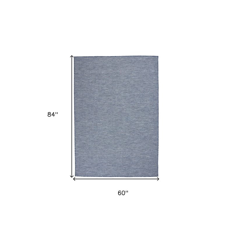 HomeRoots Contemporary Rectangle Outdoor Rug - 5' X 7'