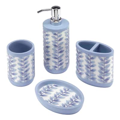 Avanti Linens Monterey 4-Piece Bath Accessory Set - Bath Acc 4pc Set - TM, TB, SD, LP